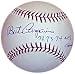 Bert Campaneris Autographed Baseball with 72,73,74 WS Champs Inscription