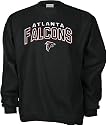 Reebok Atlanta Falcons Black First Down NFL Embroidered Crewneck Sweatshirt