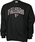 Reebok Atlanta Falcons Black First Down NFL Embroidered Crewneck Sweatshirt