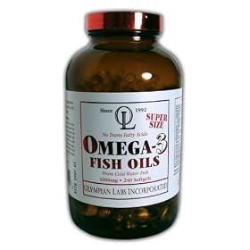 Olympian Labs Omega-3 Fish Oils, 1g (360 Epa 420 Dha) by Olympian Labs
