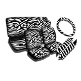 BDK SC-911-WH Zebra Black & White Seat Cover Full Set