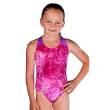 Leotard Pink Tye Dye with Purple Hologram