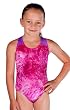 Leotard Pink Tye Dye with Purple Hologram