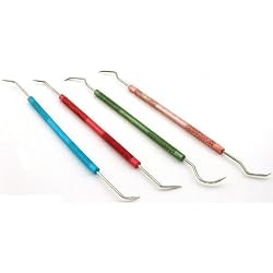 4 Double Ended Wax Carvers Polymer Mold Dentist Tools