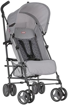Little Tikes Stroll N' Go Lightweight Stroller with Umbrella Fold, Grey