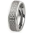 Tungsten Carbide Ring with Celtic Knot Design (8.0 mm) - Sizes 7-13