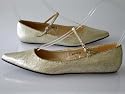 Couture Discount Ballerinas Fashion (BAL18), cracked gold