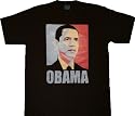 08 President Election Vector Obama Black T-shirt Tee