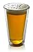Princeton Wares Double Wall Glass Insulated Beer Glass Tumbler 14 Ounce Pint-Shape