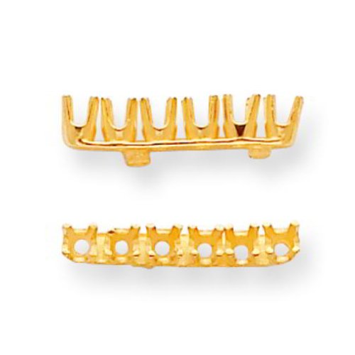 14K Gold Strip Setting 2.8x20mm