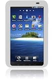 Samsung P1000 Galaxy Tab Tablet Slate Solid White Silicone Skin Cover Case Pr on sale