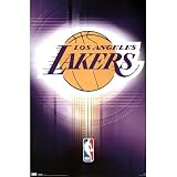 Los Angeles Lakers Poster Team Logo Nba Basketball Poster Print, 22x34