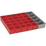 Bosch Bosch ORG53-RED Organizer Set for i-BOXX53, Part of Click and Go Mobile Transport System, 26-Piece