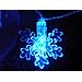 Crystal Clear Blue Snowflake LED String Lights; LED Christmas Lights; Party Lights