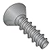 #10 x 3/8" Plastite Style Thread Forming Screws/Phillips/Flat Undercut Head/Steel/Black Oxide (Carton: 10,000 pcs)