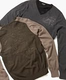 Guess - Guess? Long Sleeve Felix Color Blocked V-neck Sweater