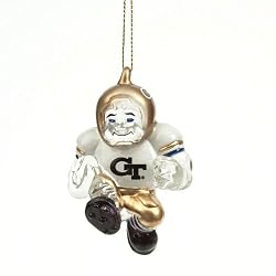 Georgia Tech Yellowjackets NCAA Crystal Halfback" Player Ornament (3")"