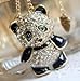 JADE Olines Fans Charms Accessories Creative Adorable Lovely fashion Rhinestone Panda Pendant Necklace