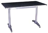 Sussex Supplies Double Pedestal Table Stainless Steel Top