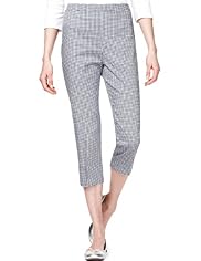 Cotton Rich Modern Slim Tapered Leg Cropped Trousers