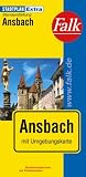 Falk Stadtplan Extra Standardfaltung Ansbach