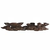 present Midwest CBK Rustic Log Six Bottle Wall Decor Wine Rack