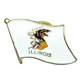 Illinois Flag Lapel Pin