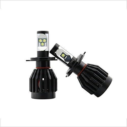 XLSHUAI H4 Headlight Bulbs, LED Headlight Conversion Kit/ 80w 8,000Lm 6K Cool White CREE - 1 Yr Warranty