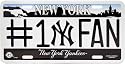 Yankees #1 Fan Plate
