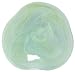 Colorful Recycled Art Glass Medium Fern Green Shallow Mantra Bowl 11"D
