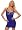 Cobalt Blue Sequin Bra