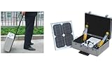 20 Watt Mono-crystalline in Aluminum Briefcase Solar Panel Portable Charger, LED Light, and Power Kit