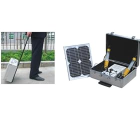 20 Watt Aluminum Briefcase Solar Portable Charger and Power Kit