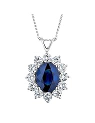 Sapphire and Diamond Pendant 1ctw