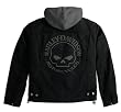 Harley-Davidson&reg; Men's Skull 3-in-1 Canvas Jacket. 100% cotton canvas. Removable hooded vest. 98415-08VM
