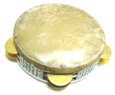 Small Egyptian Tambourine   Mother Of Pearl