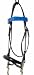 NEW Black Leather Walking Horse Bridle Blue Patent Brow
