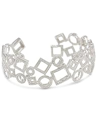 Silver Diamond Cuff Bracelet (1.00 cttw, I-J Color, I2-I3 Clarity)