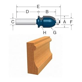 Click here to buy BOSCH 84612M 15 16-Inch Diameter 1-3 8-Inch Cut Carbide Tipped Cove and Bead Large Router Bit 1... by Bosch.