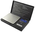 American Weigh Signature Series Black Digital Pocket Scale, 1000 by 0.1 grams