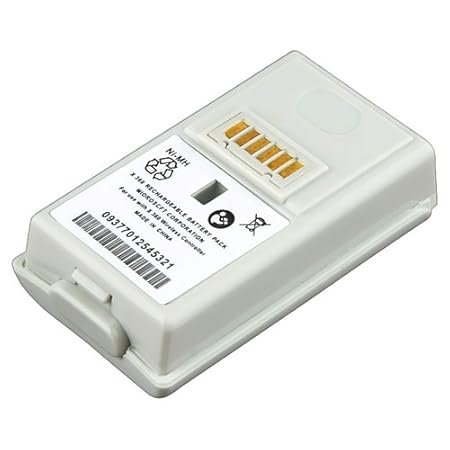 eForCity Replacement Battery Compatible With MS xBox 360 , White