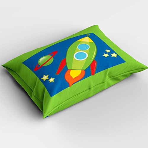 Outer Space Adventures Theme Kids Rocket Ship Pillowcase