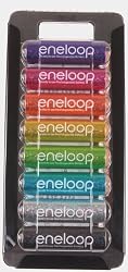 5th Anniversary Special (8 pack AA) 2nd Gen 1500 cycle eneloop in Glitter colors