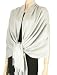 78" x 28" Silky Soft Solid Pashmina Shawl / Wrap / Stole - Silver Grey
