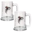 Atlanta Falcons 2pc 15oz Glass Tankard Set- Primary Logo NFL Football