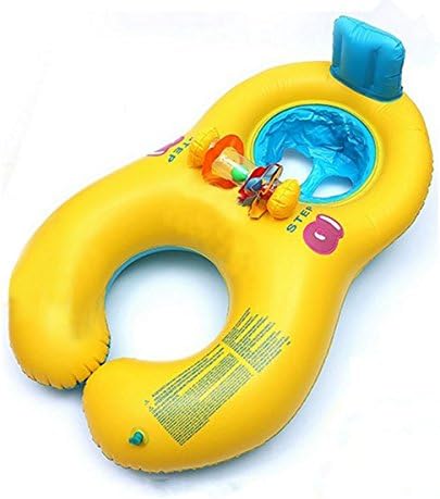 Soft Material Inflatable Mother Baby Swim Float Raft Kids Chair Seat Double Person Swimming Ring