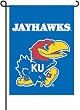 Kansas Jayhawks 2-Sided Garden Flag Set W/ #11213 Garden Pole - NCAA