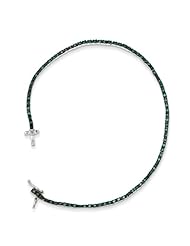 Sterling Silver Blue Diamond Tennis Bracelet