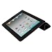 Mivizu Sense Leather Cover Case for Apple iPad 2 with Stand and Sleep Feature for iPad 2G, 3G/Wifi (ciPD2mvzSMRTblk)