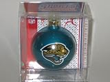 JACKSONVILLE JAGUARS (2 5/8 In Diameter) Glass Logo Christmas Ornament